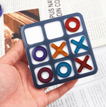 Silicone Tic Tac Toe Game Mold | Small Tic Tac Toe Silicone Mold Bestow Charms
