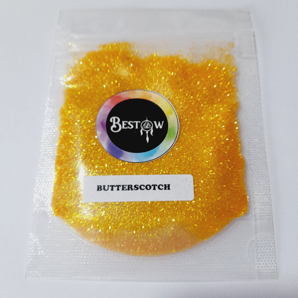 Butterscotch Holo Glitters - 20gms | Holographic Glitters Bestow Charms
