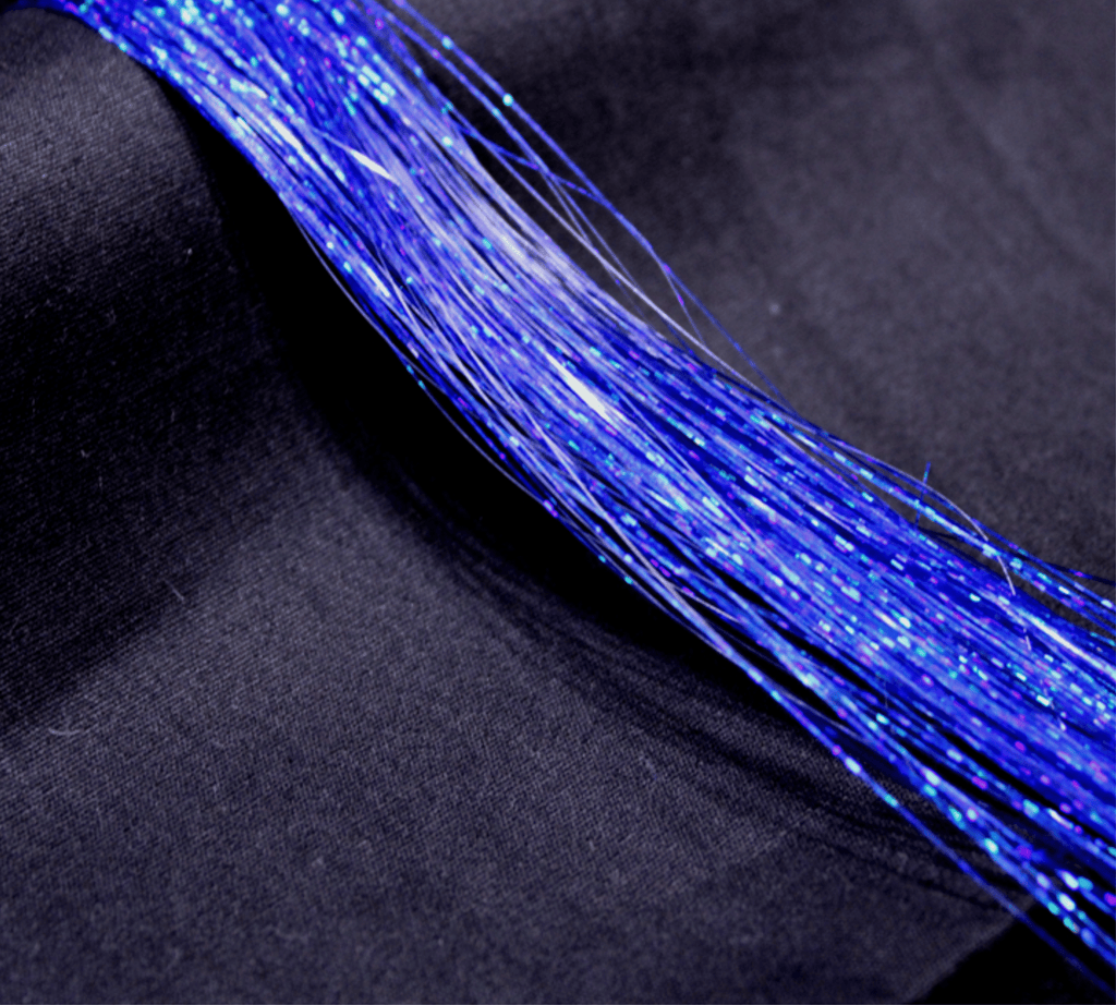 Deep Blue Tinsel | Glittering Holographic Effects Deep Blue Tinsel Bestow Charms