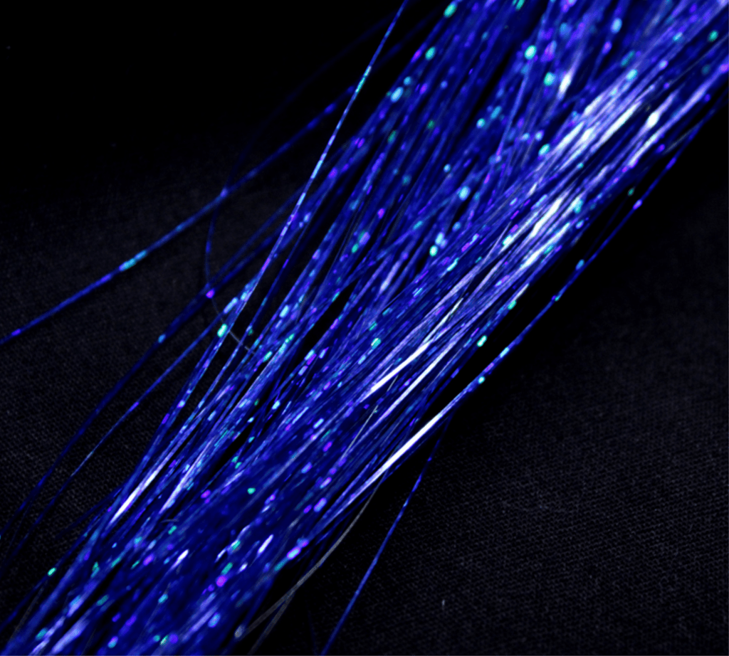 Deep Blue Tinsel | Glittering Holographic Effects Deep Blue Tinsel Bestow Charms