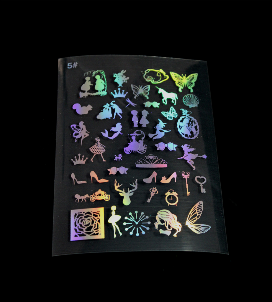Fairy Land- 1 Holographic Stickers | Cut and Paste Holographic Stickers | A5 Size Bestow Charms