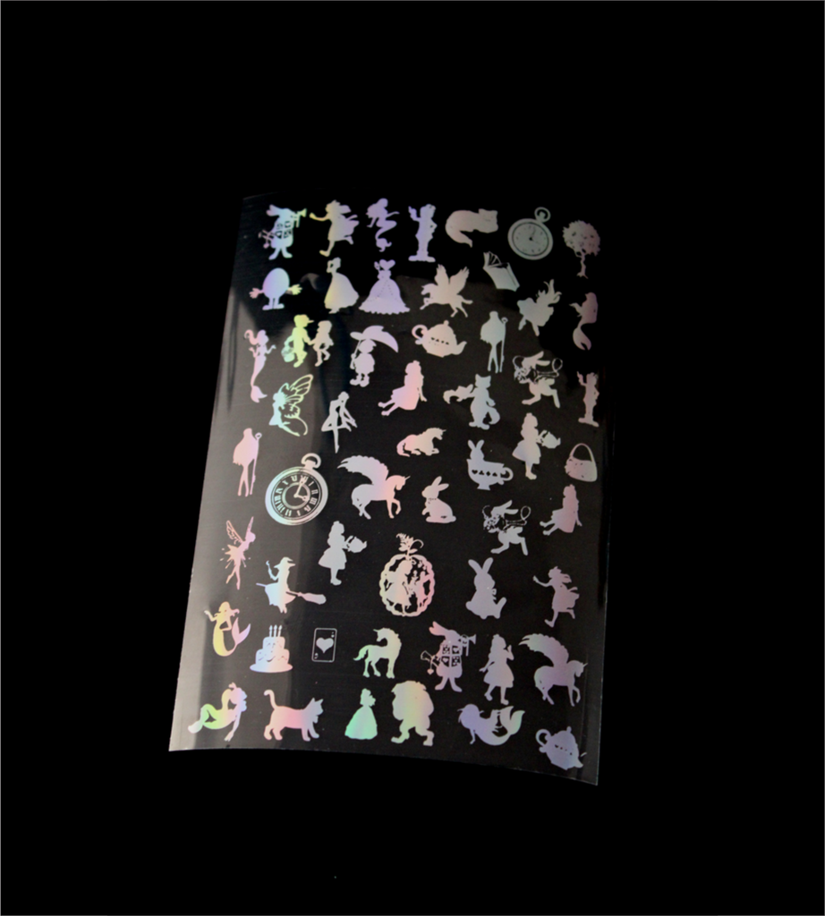 Fairy Tales Holographic Stickers | Cut and Paste Holographic Stickers | A5 Size Bestow Charms