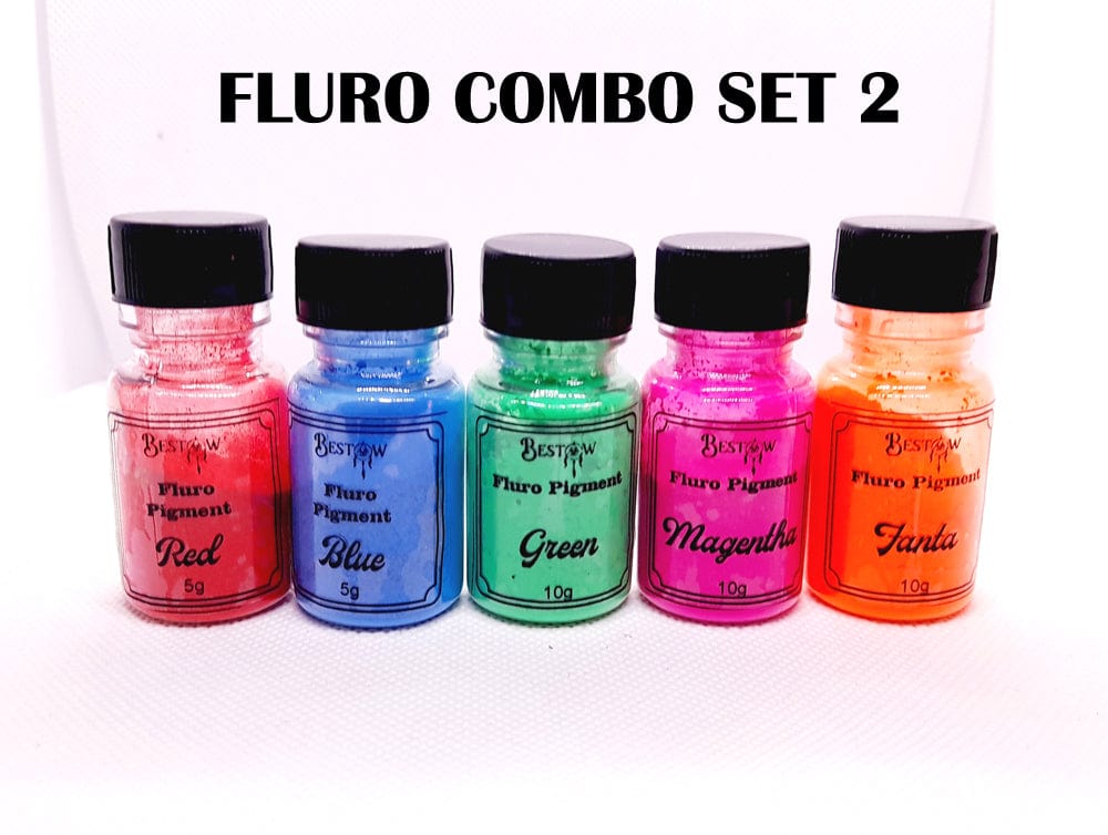 Fluro Shades Combo 5gms Each  | Pigment Shades Combo Bestow Charms