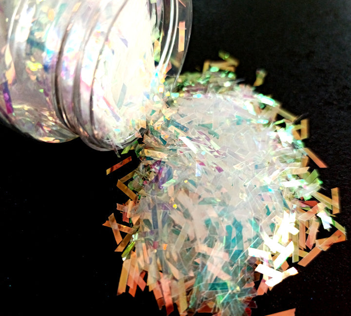 Holo Rainbow Tinsel Chunks Glitter - 20gms | Shape Glitters Bestow Charms