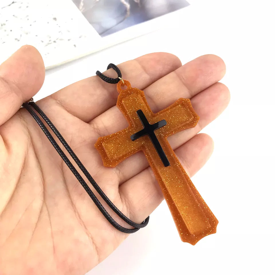 Jesus Cross Silicone mold Bestow Charms