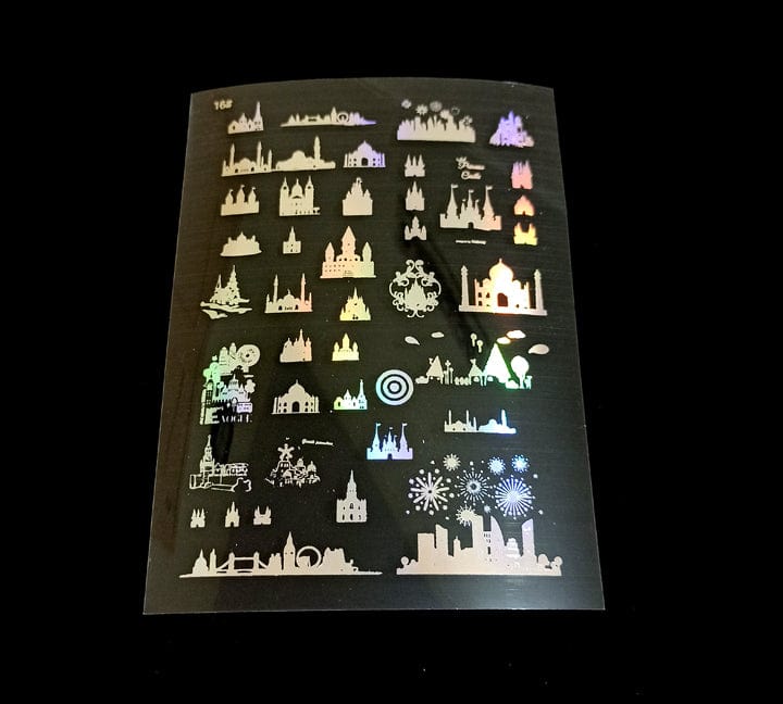 Landmark Holographic Stickers | Cut and Paste Holographic Stickers | A5 Size Bestow Charms
