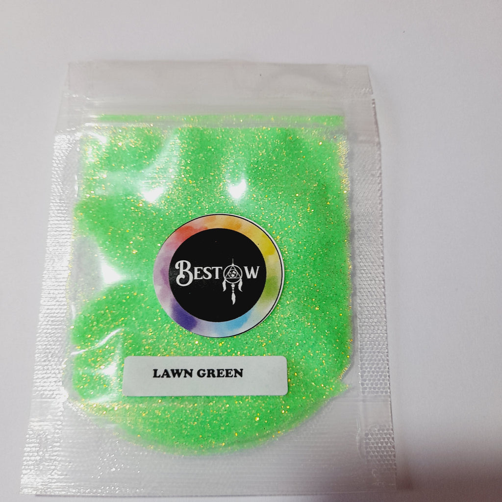 Lawn Green Holo - 20gms | Holographic Glitters Bestow Charms