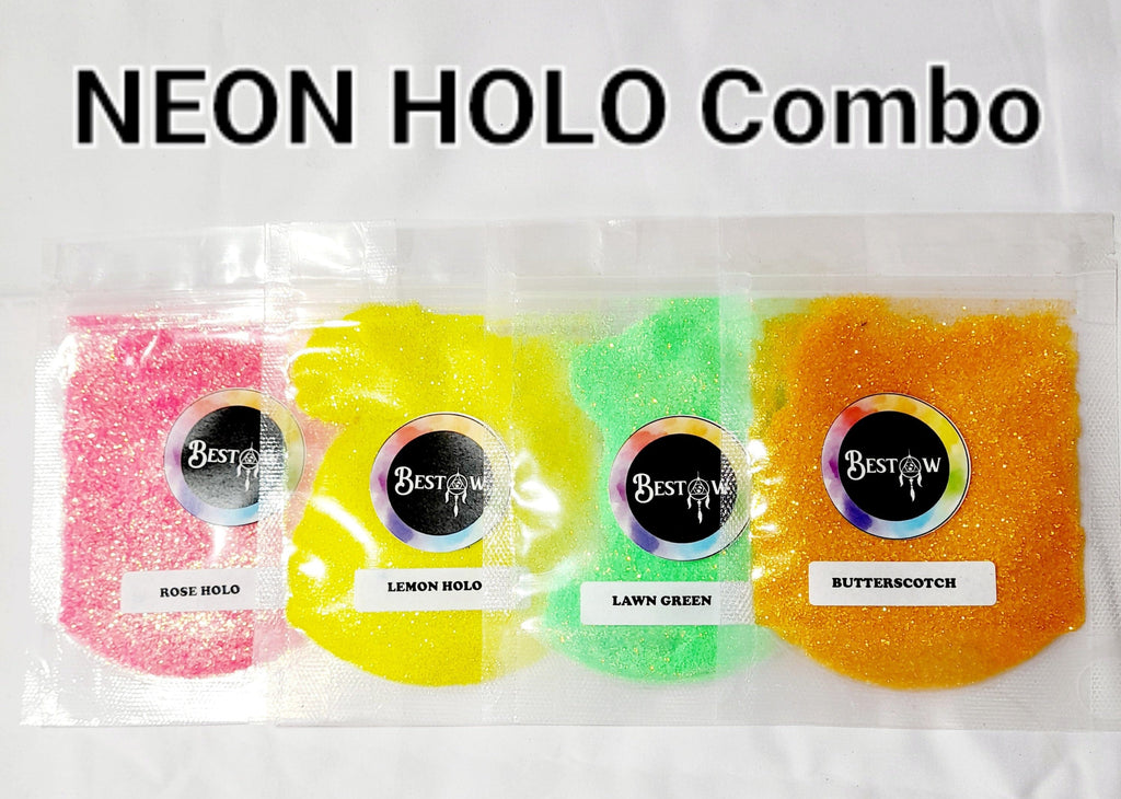 Neon Holo Glitters | Glitter Combo 20gms Each Bestow Charms