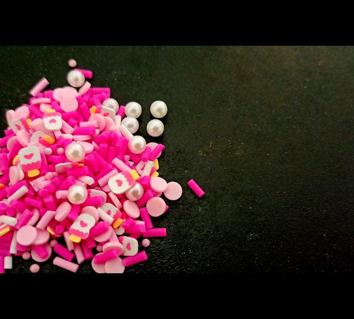 Pink Candy and Popsicles Colored Clay Sprinkles 20g Bestow Charms