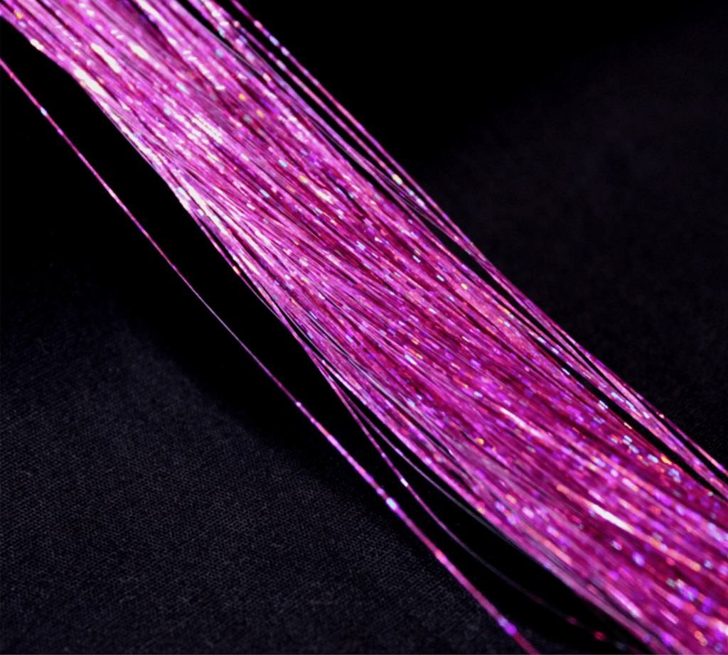 Pink Tinsel | Glittering Holographic Effects Pink Tinsel Bestow Charms