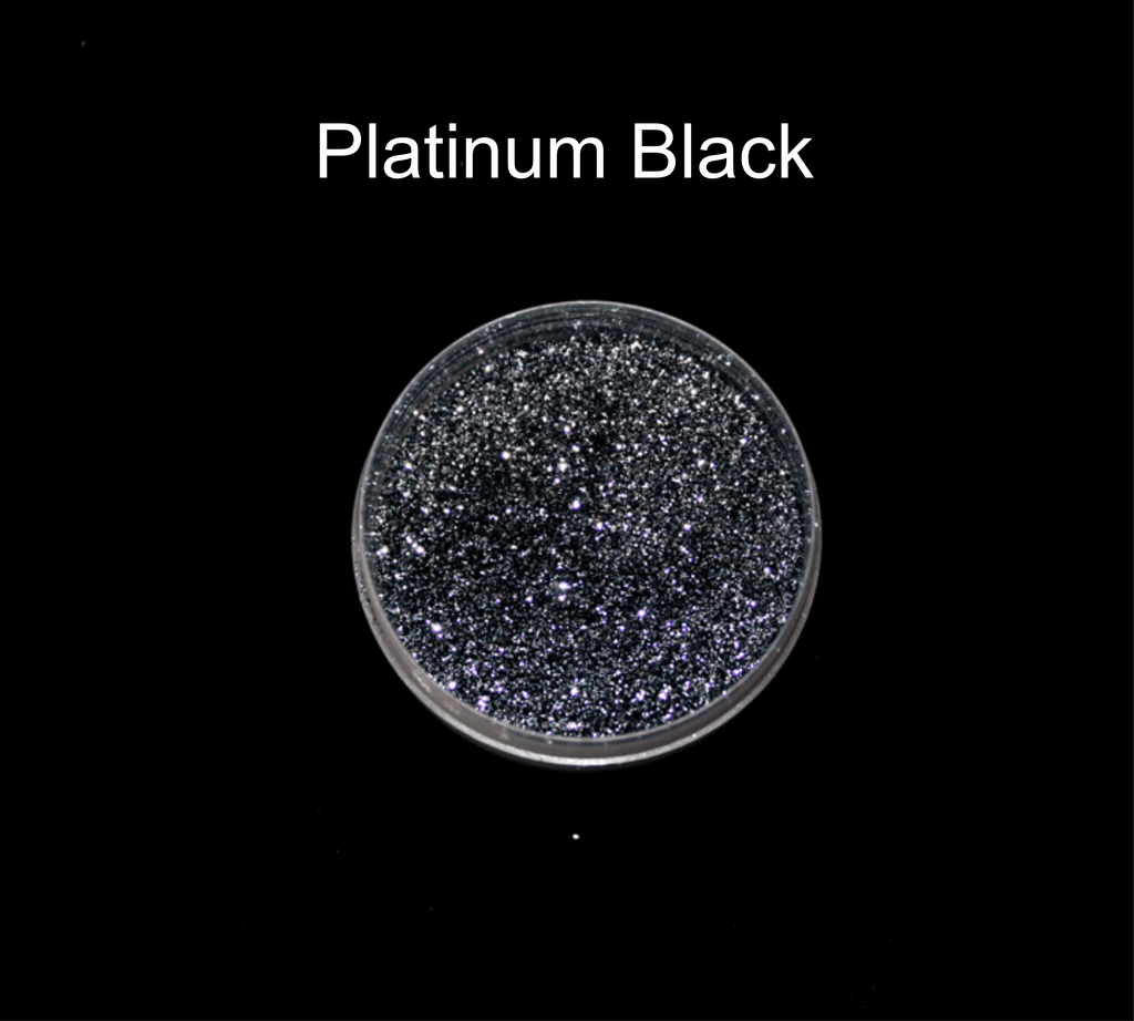 Platinum Black Glitter - 20gms | Shimmer Glitters Bestow Charms