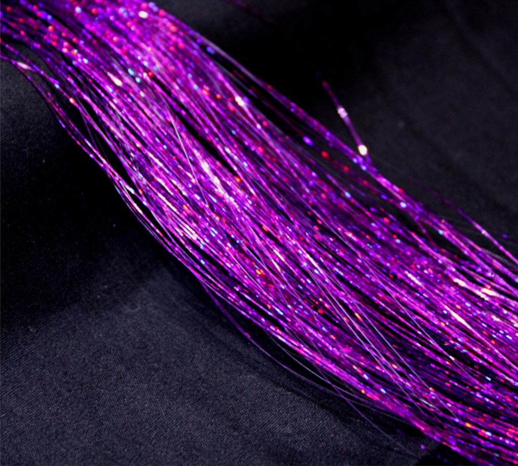 Purple Tinsel | Purple Holographic Tinsel | Glittering Holographic Effects Purple Tinsel Bestow Charms