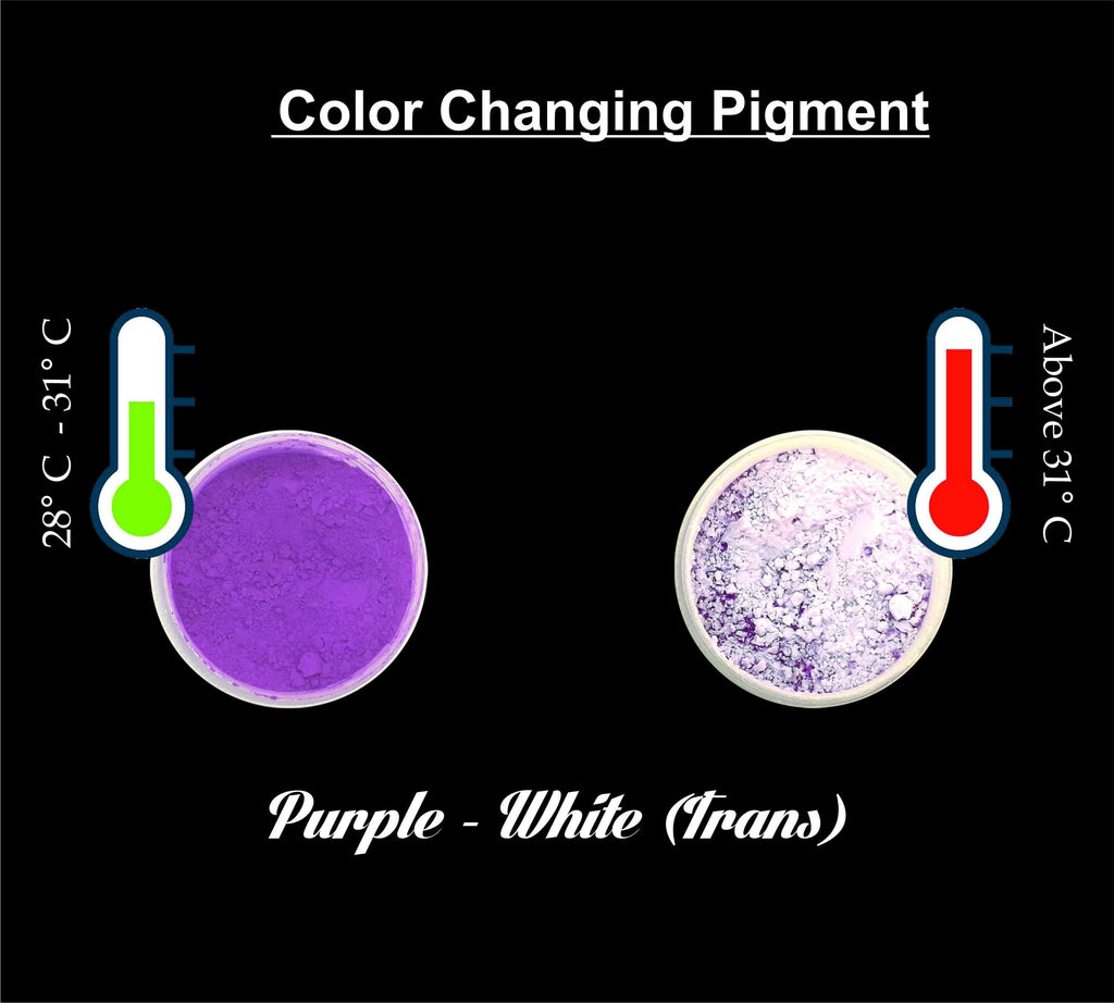 Purple to White Thermo Shift Pigment - 2gms Bestow Charms