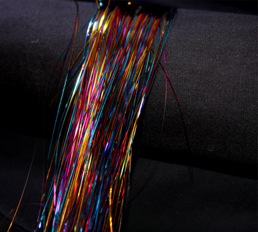 Rainbow Hair Tinsel Shining | For Hair Extensions | Rainbow Foil Fringe Backdrop Curtains Bestow Charms