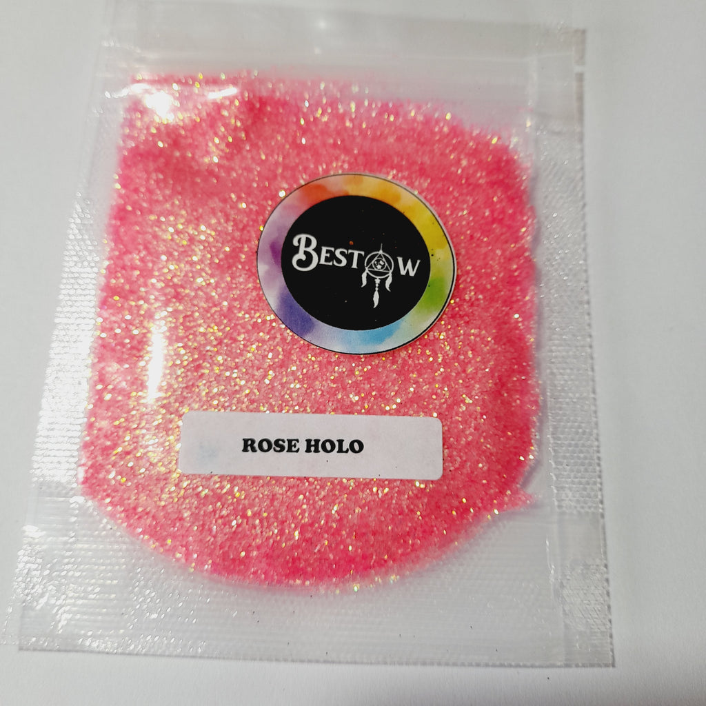 Rose Holo Glitter - 20gms | Holographic Glitters Bestow Charms