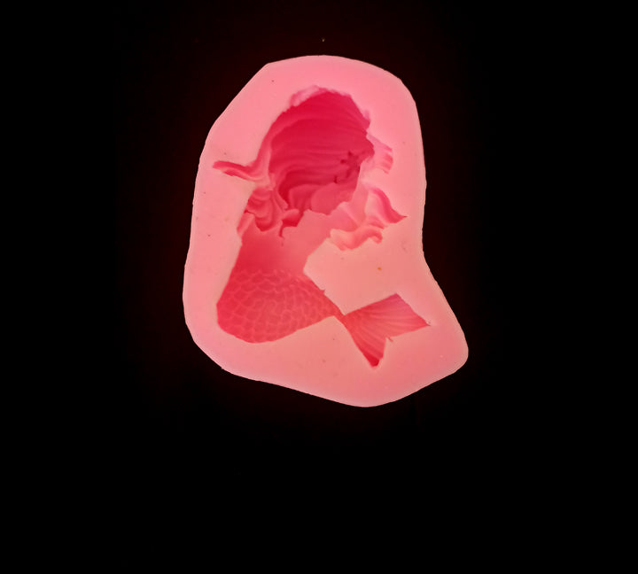 Silicone 3D Sleeping Baby Girl Mold Bestow Charms
