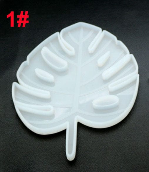 Silicone Leaf Tray Coaster Mold | Leaf Shape Resin Coaster Mold Bestow Charms