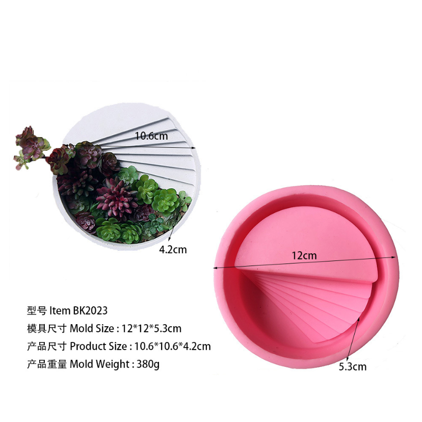 Silicone Round Stair Concrete Mold Bestow Charms