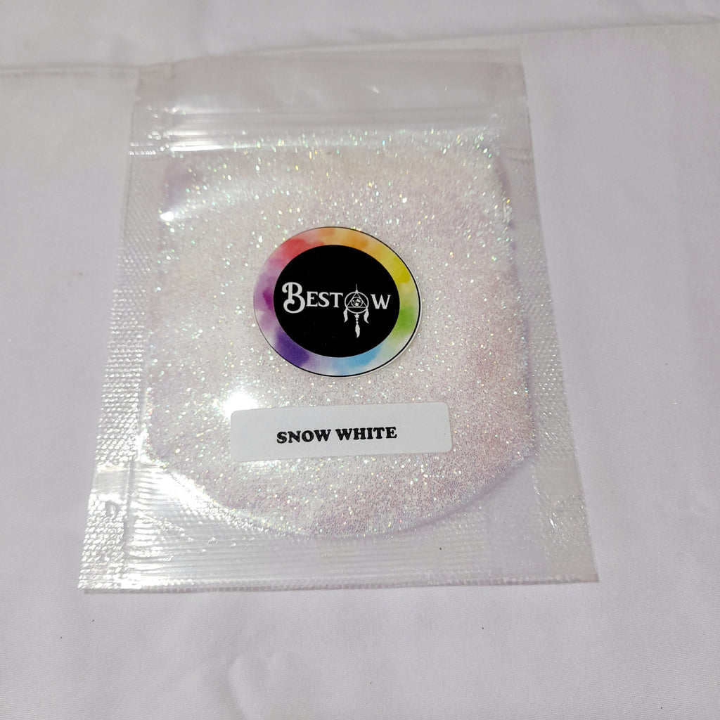 Snow White Holo Glitter - 20gms | Holographic Glitters Bestow Charms