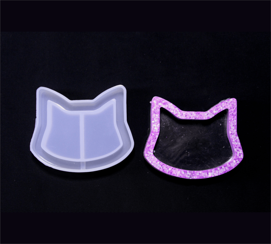 Cat Face Shape Healthy Material Cat Mold for Keychain Decoration for Home Baking Cake Making Buttering Bestow Charms