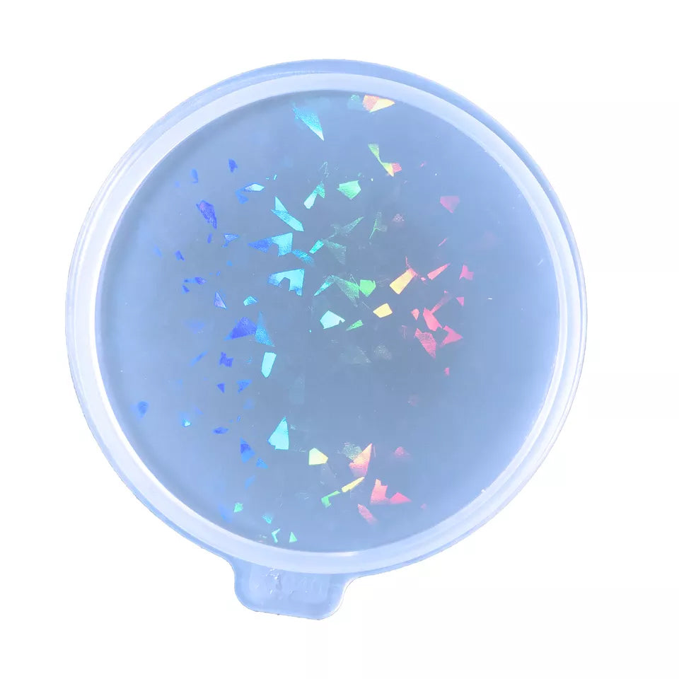 Holographic Round Coaster Mold 11cm Diameter Bestow Charms