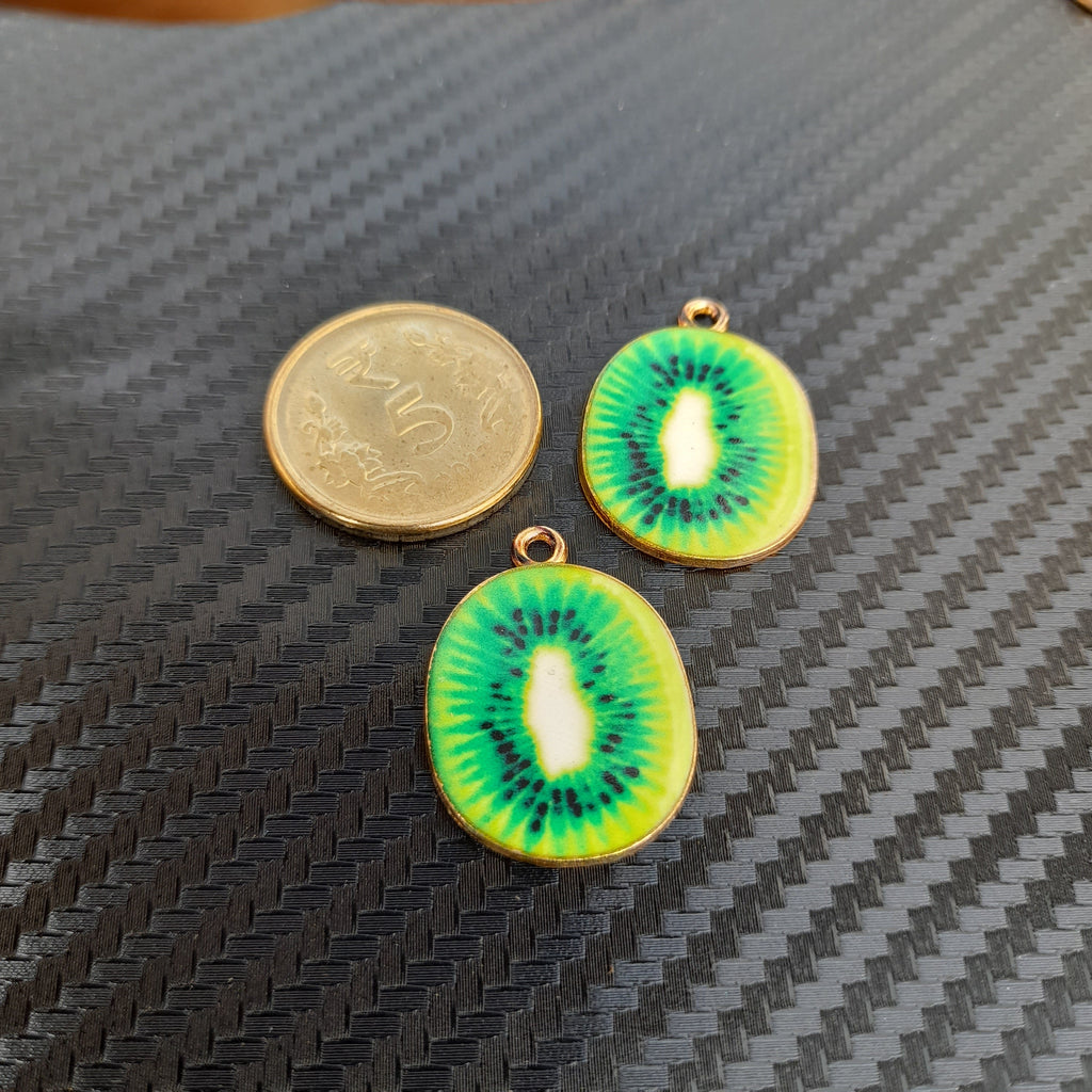 Kiwi Metal Charms - Set Of 2 Bestow Charms