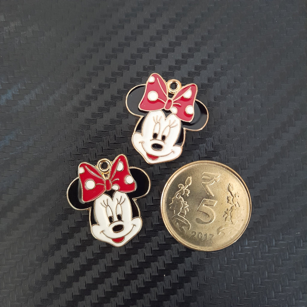 Minnie Mouse Metal Charms - Set Of 2 Bestow Charms