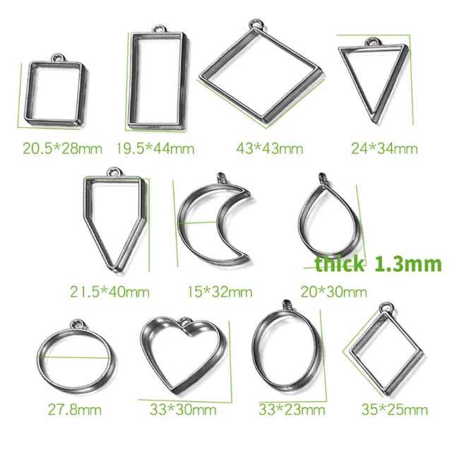 Open Bezel - Multi Shape - Set of 11 Bestow Charms